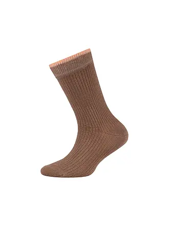 CAMANO | Chaussettes pour filles, lot de 4, mélange de blanc | beige